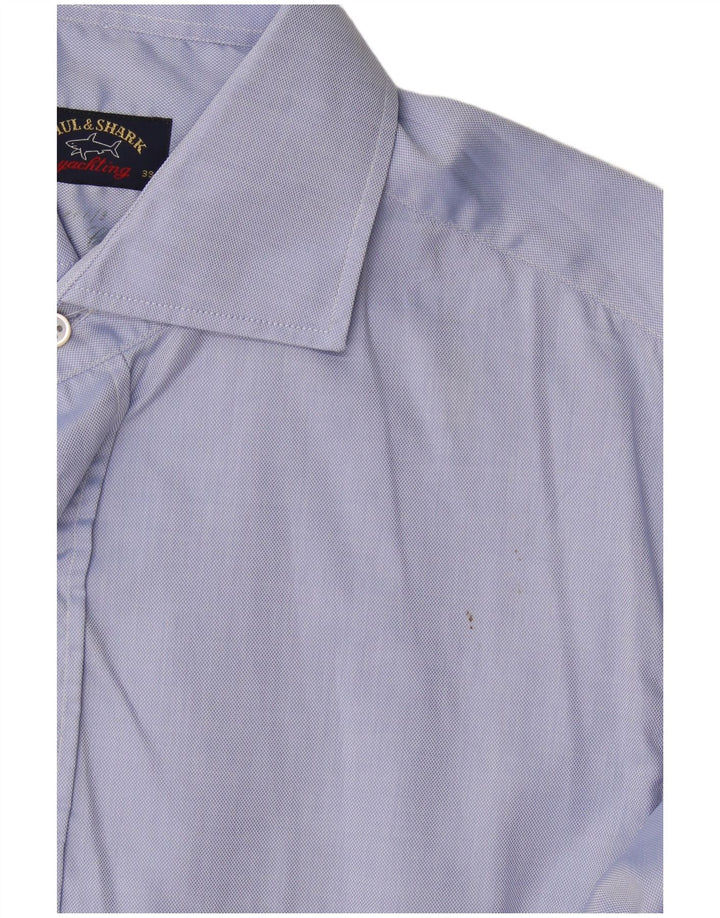 Paul & Shark Herreskjorte str. 39 Medium Blue Cotton