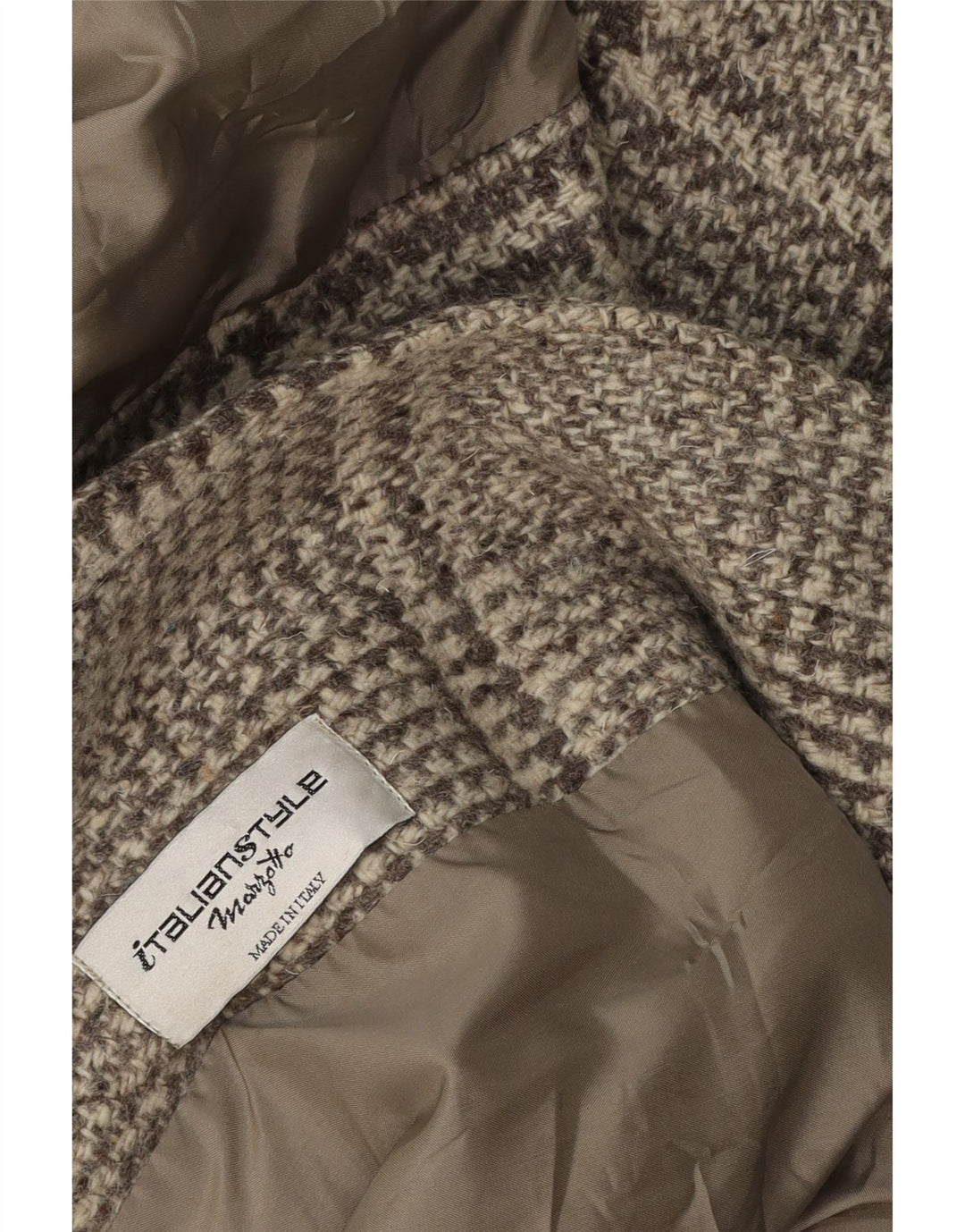 Vintage oversize overfrakke til kvinder UK 16 Stor grå ternet