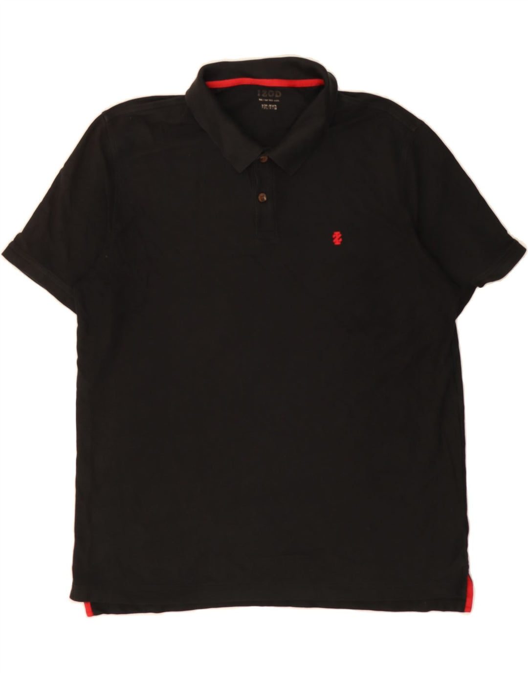 IZOD Mens Polo Shirt Large Black Cotton Vintage Izod and Second-Hand Izod from Messina Hembry 