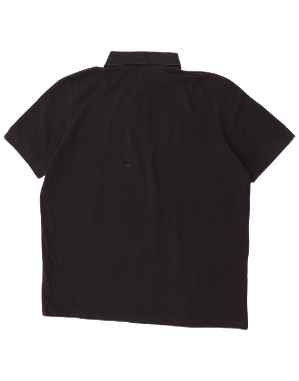 Hugo Boss Mens Polo Shirt 2XL Black Cotton