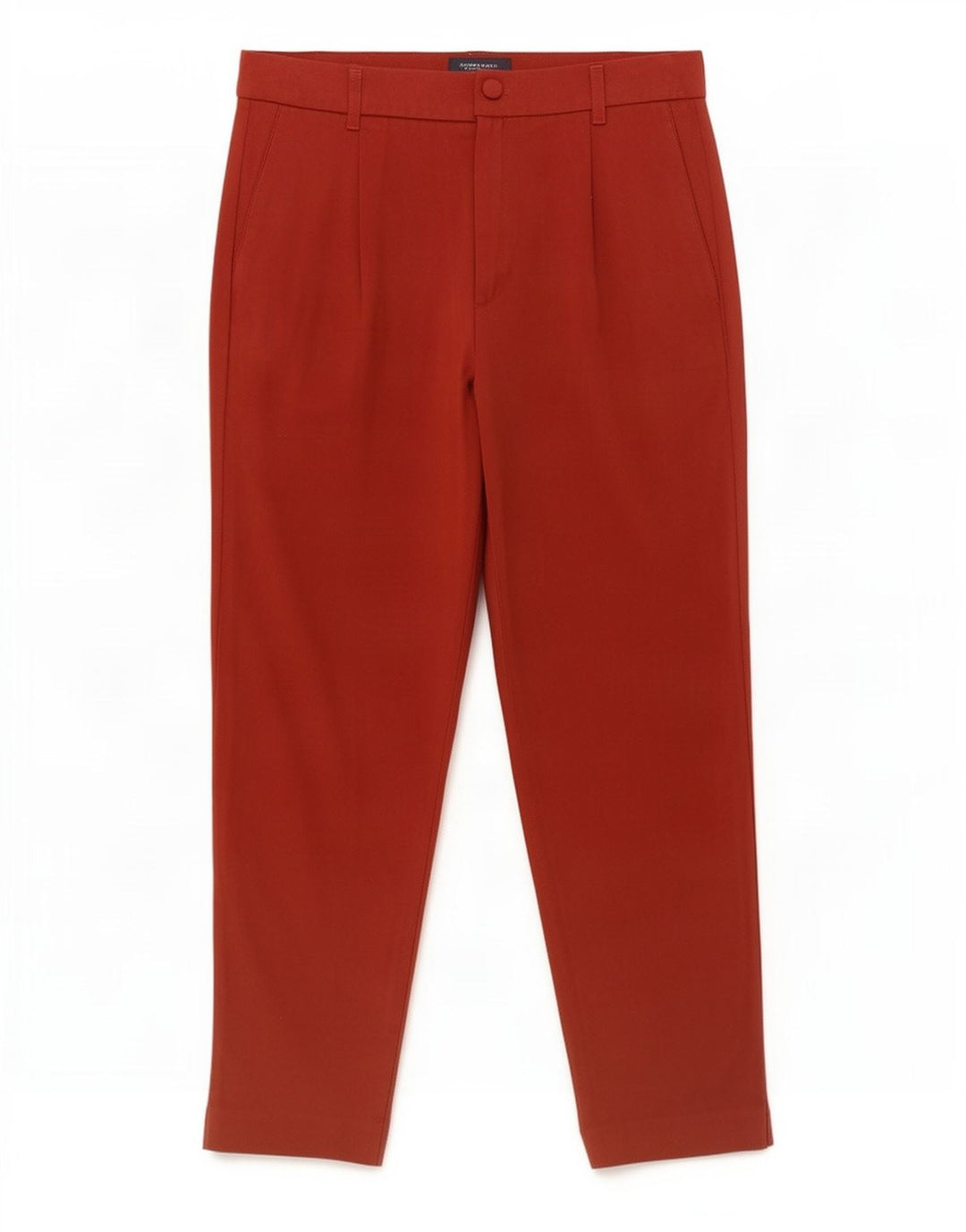 Zara Womens Pegged Chino Bukser Small W26 L26 Rød Polyester