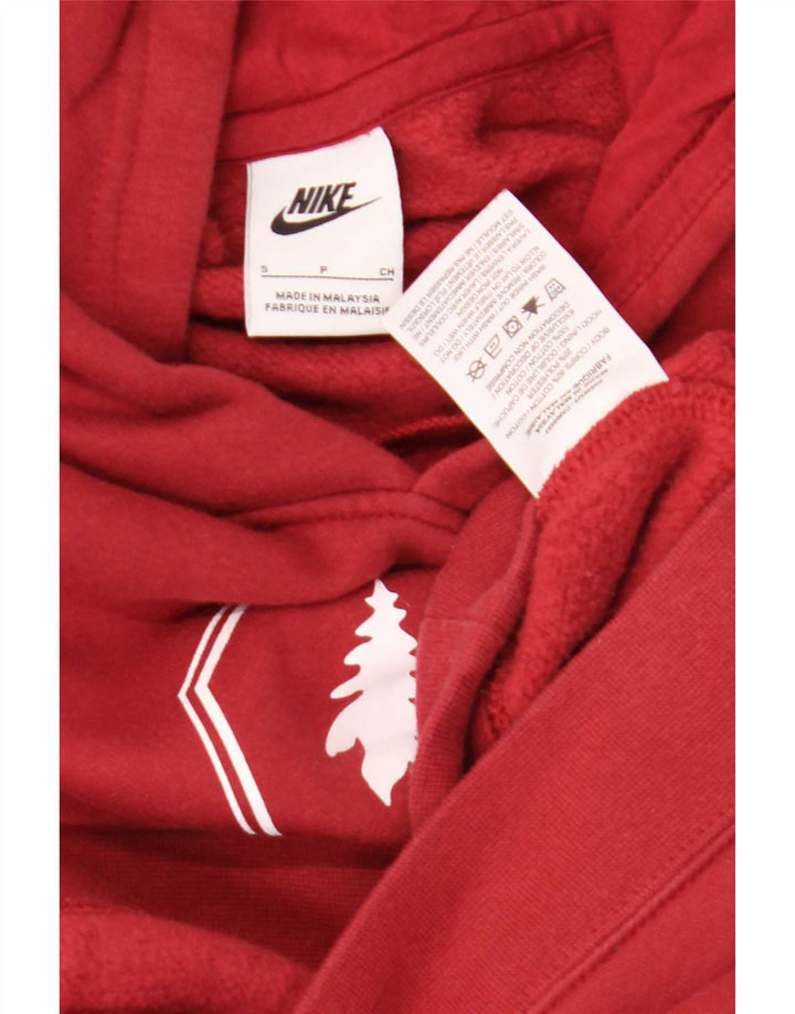 Nike grafisk hættetrøje til mænd, lille rød bomuld