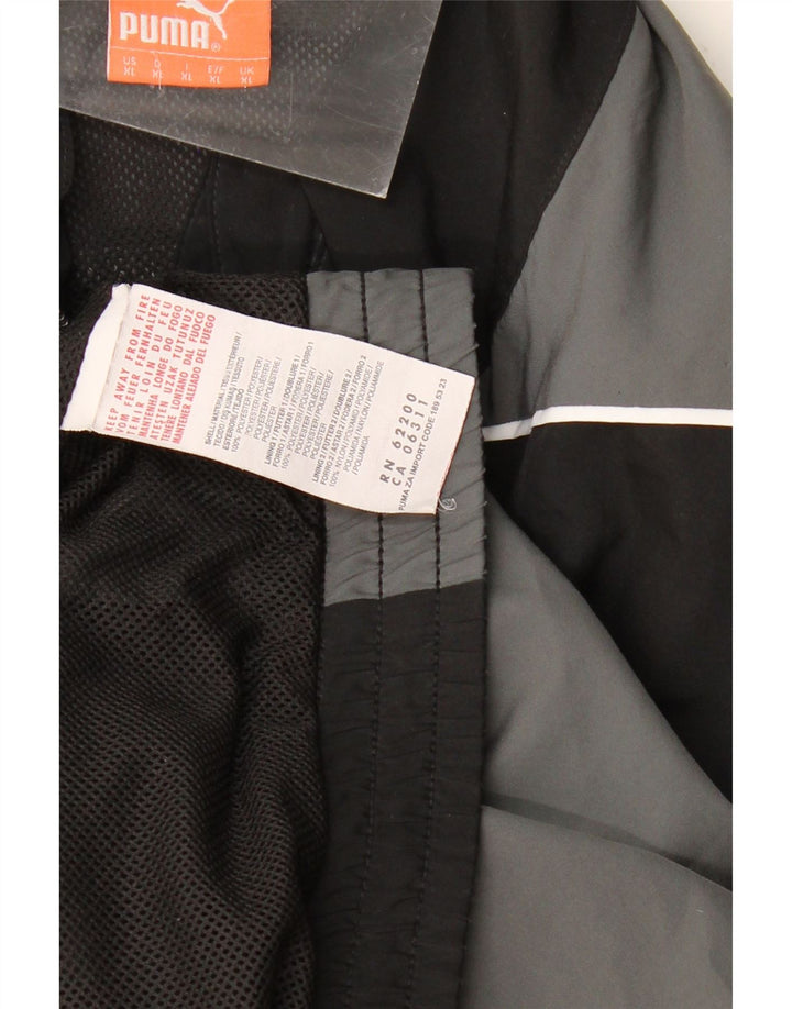 PUMA Mens Tracksuit Top Jacket XL Black Colourblock Polyester