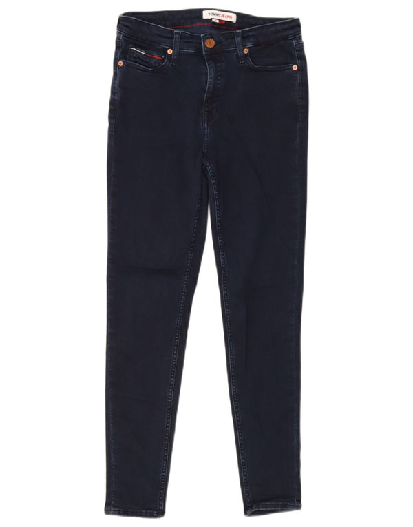 Tommy Hilfiger Dame Højtalje Skinny Jeans W29 L28 Marineblå Bomuld