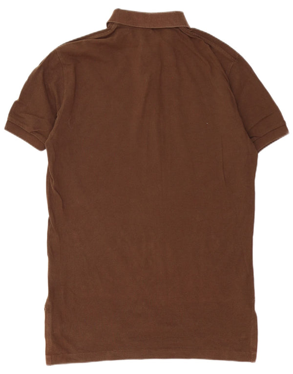 Polo Ralph Lauren Mens Polo Shirt Small Brown Cotton