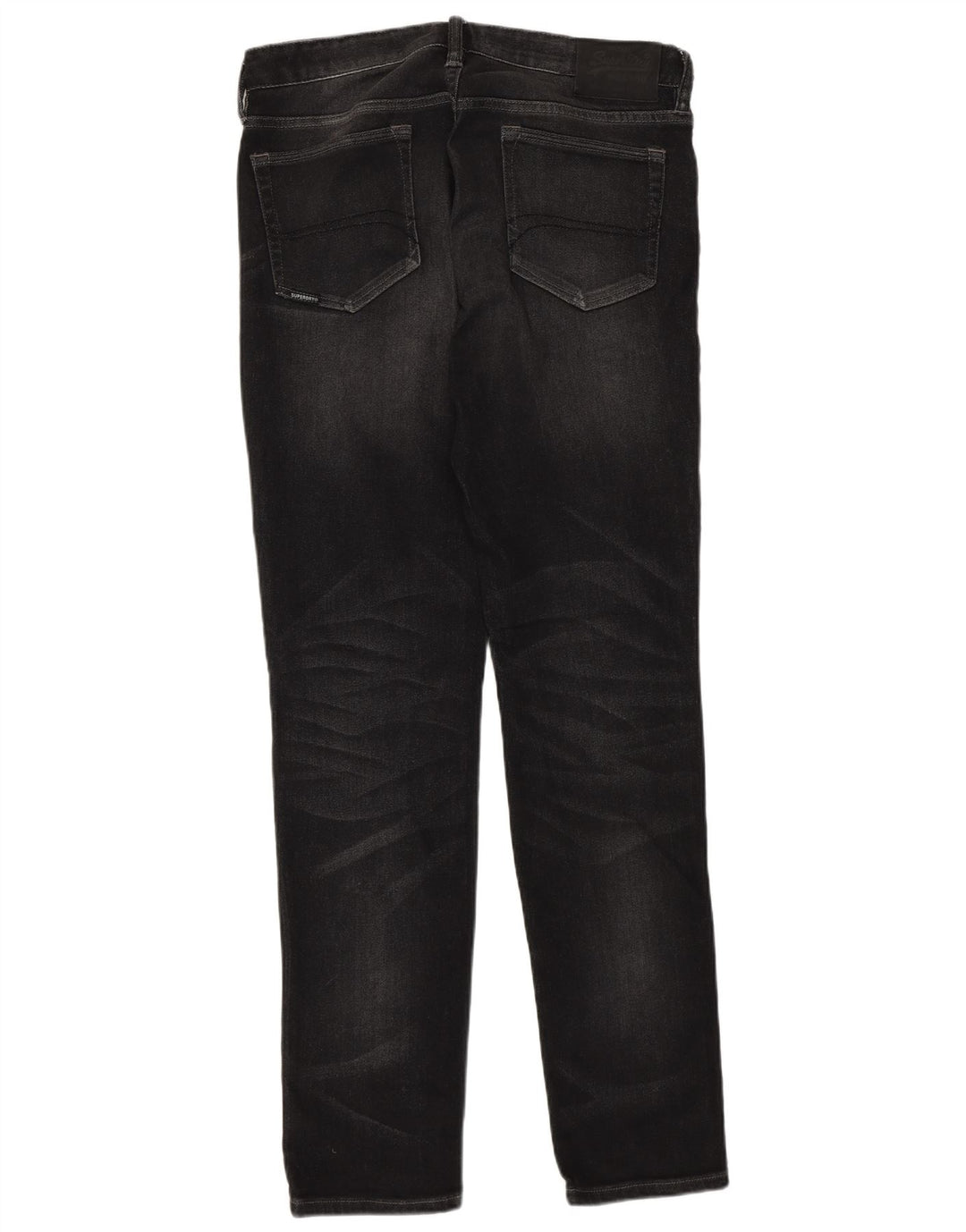 Superdry Slim Jeans til mænd W34 L34 sort bomuld