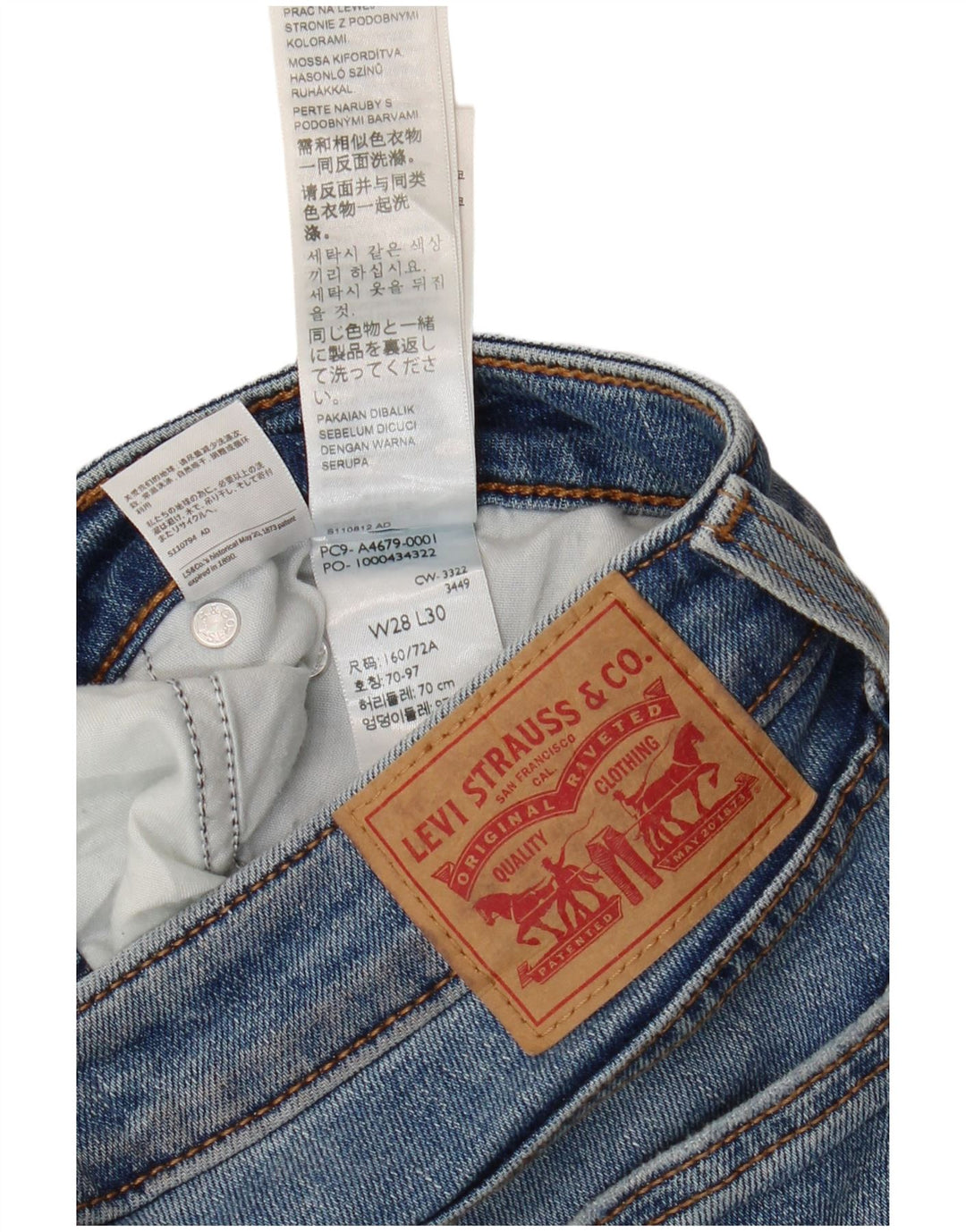 Levi's Dame Super Low Bootcut Jeans W28 L30 Blå Bomuld