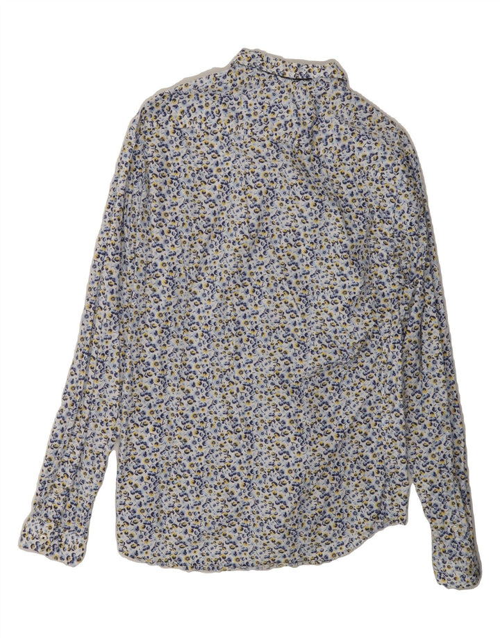 ZARA Mens Shirt Medium Multicoloured Floral Cotton Vintage Zara and Second-Hand Zara from Messina Hembry 