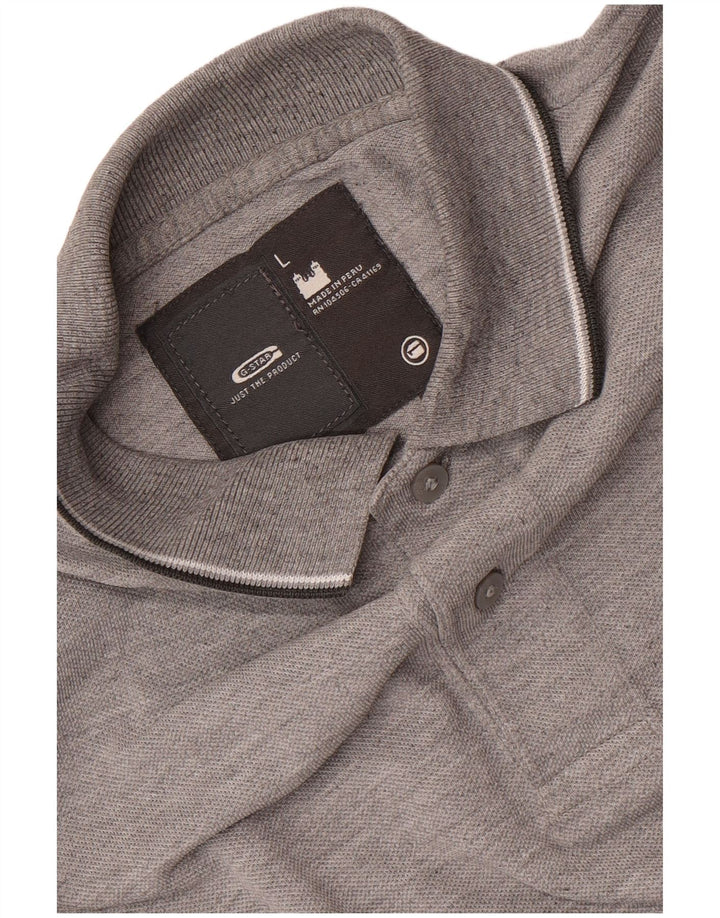 G-Star Polo Shirt til mænd, stor grå flækket