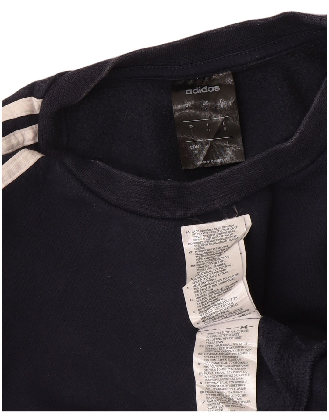 Adidas Sweatshirt til mænd, lille marineblå bomuld