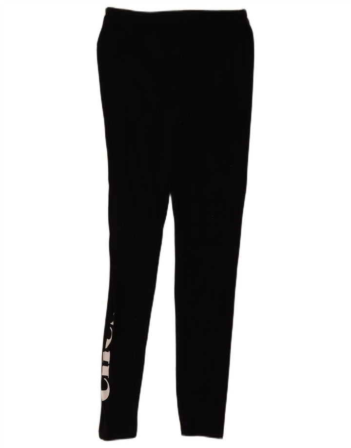 Ellesse Womens Grafiske Leggings UK 10 Small Black Bomuld