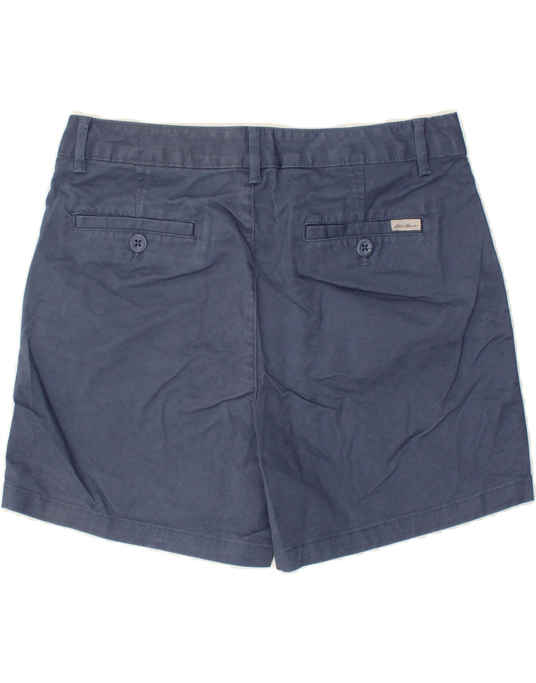 EDDIE BAUER Womens Slightly Curvy Chino Shorts US 10 Large W34 Navy Blue Vintage Eddie Bauer and Second-Hand Eddie Bauer from Messina Hembry 