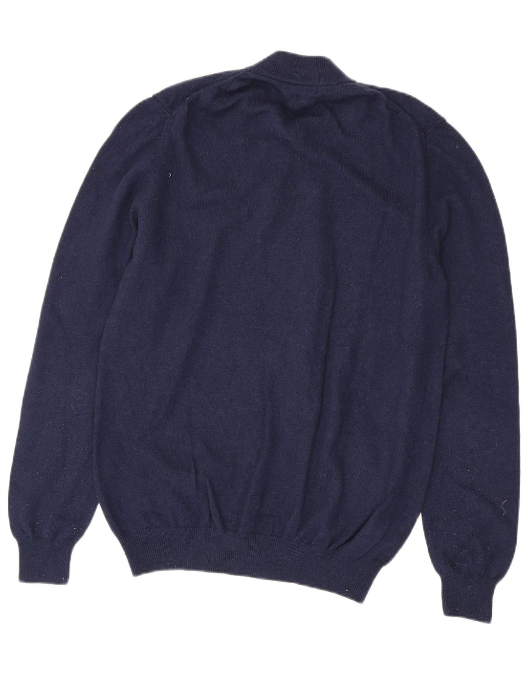 Massimo Dutti Herre Cardigan Sweater Stor Marineblå Uld