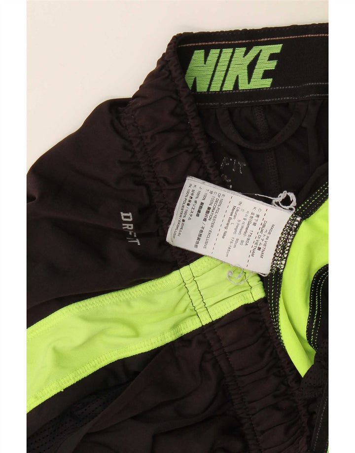 Nike Herre Dri Fit sportsshorts store sorte Colourblock Polyester