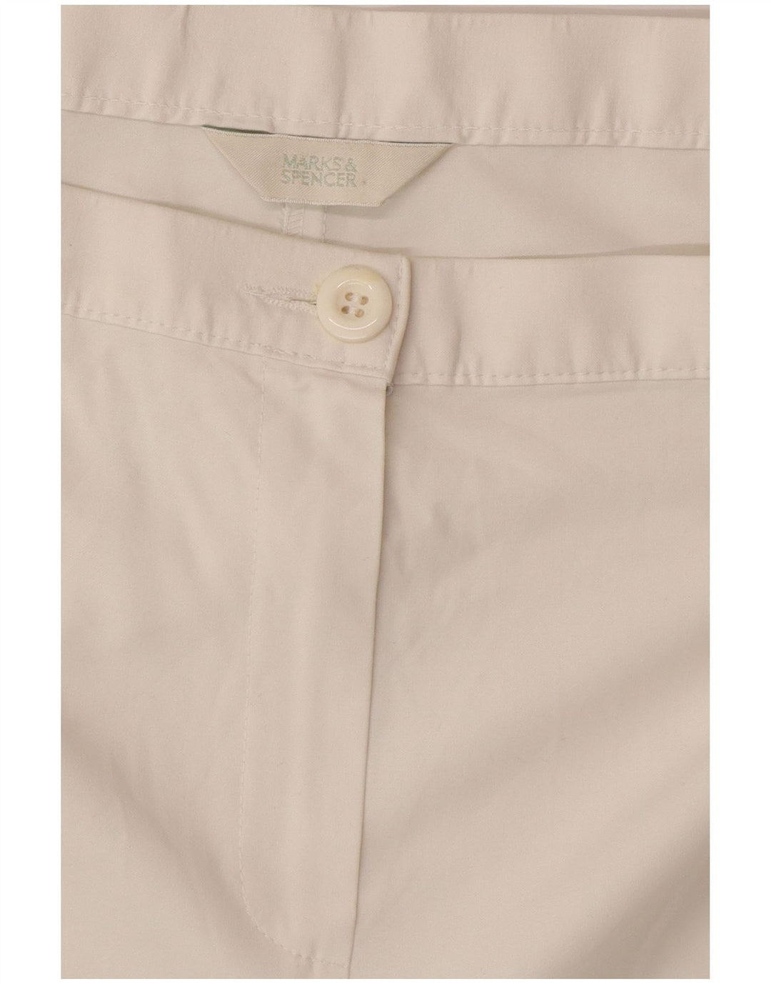 Marks & Spencer Dame Capri Bukser W38 L22 Hvid