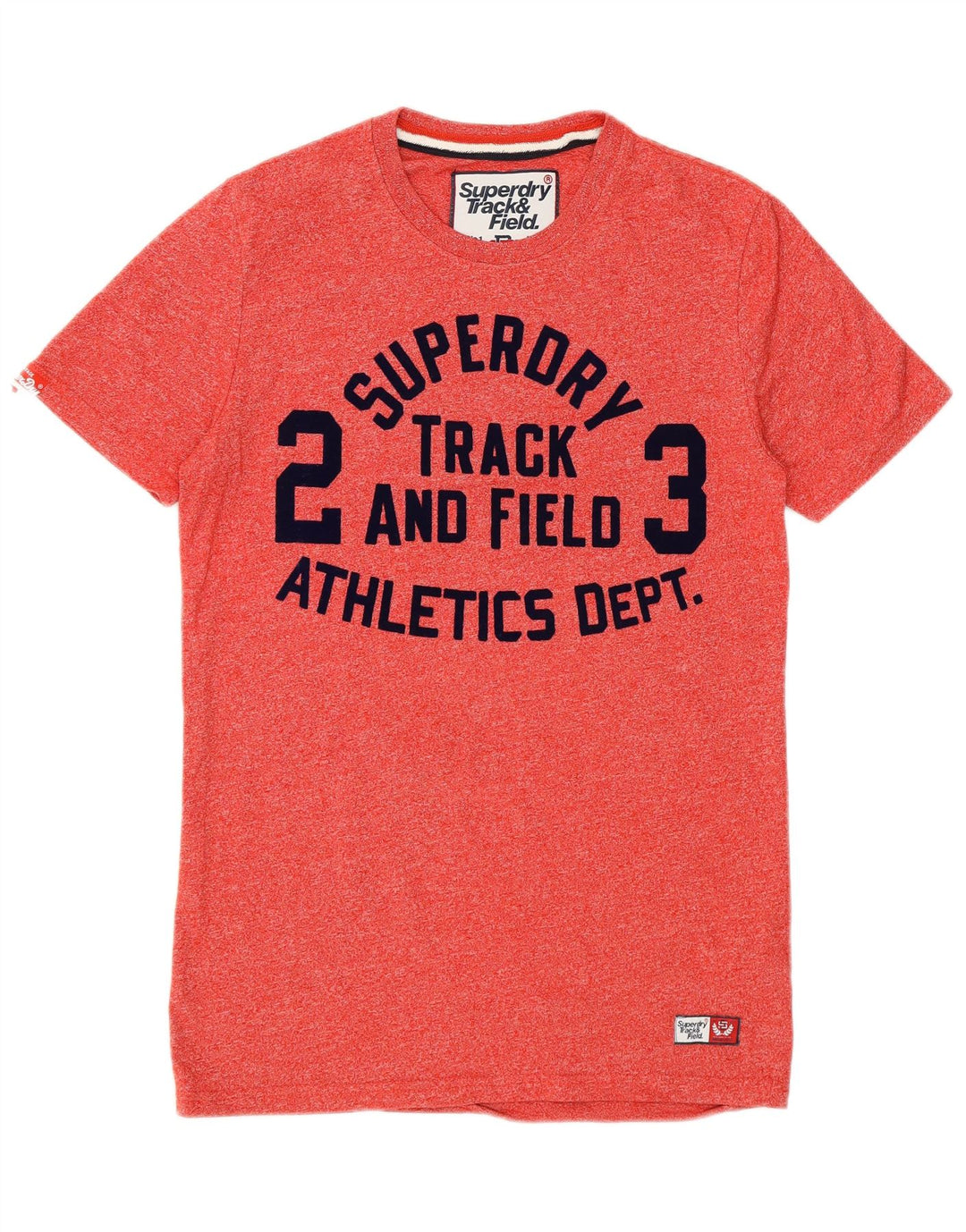 SUPERDRY Herre grafisk T-shirt Top Lille rød bomuld