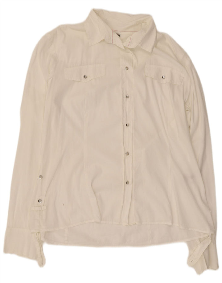 Murphy & Nye Dameskjortebluse UK 16 Stor hvid bomuld