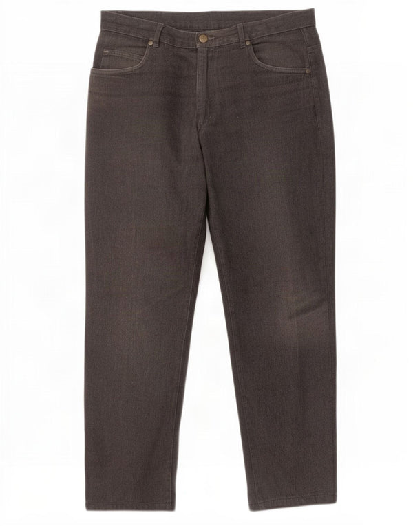 Lacoste Herre Tapered Jeans Størrelse 46 Large W36 L30 Grå Bomuld