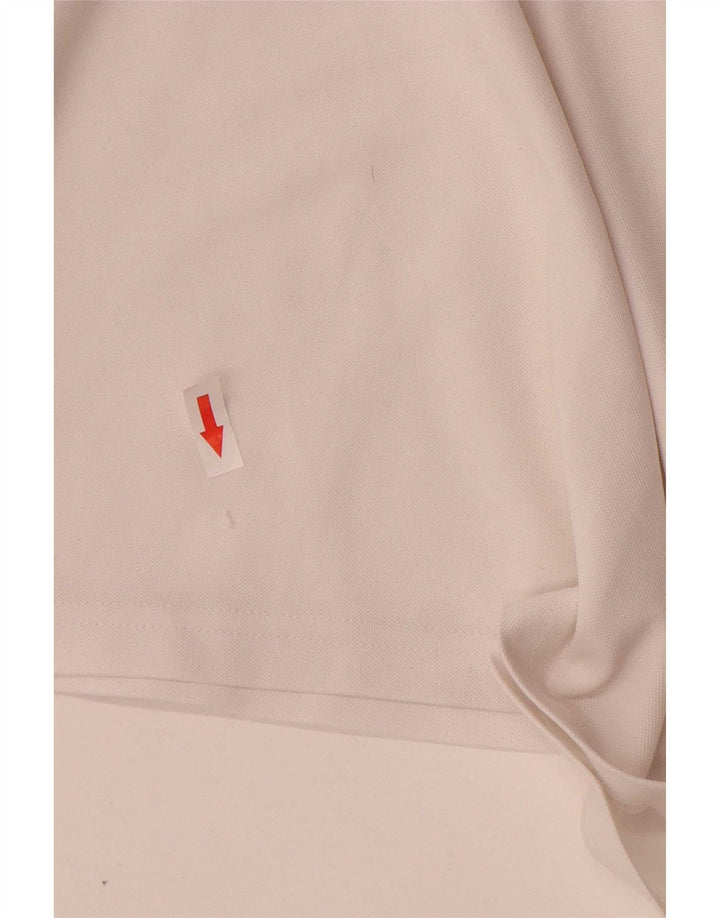 Adidas Herre Climalite T-Shirt Top Medium White Colourblock Polyester