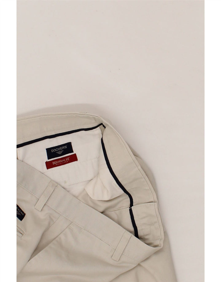 DOCKERS Straight Chino Bukser til mænd W34 L32 Beige