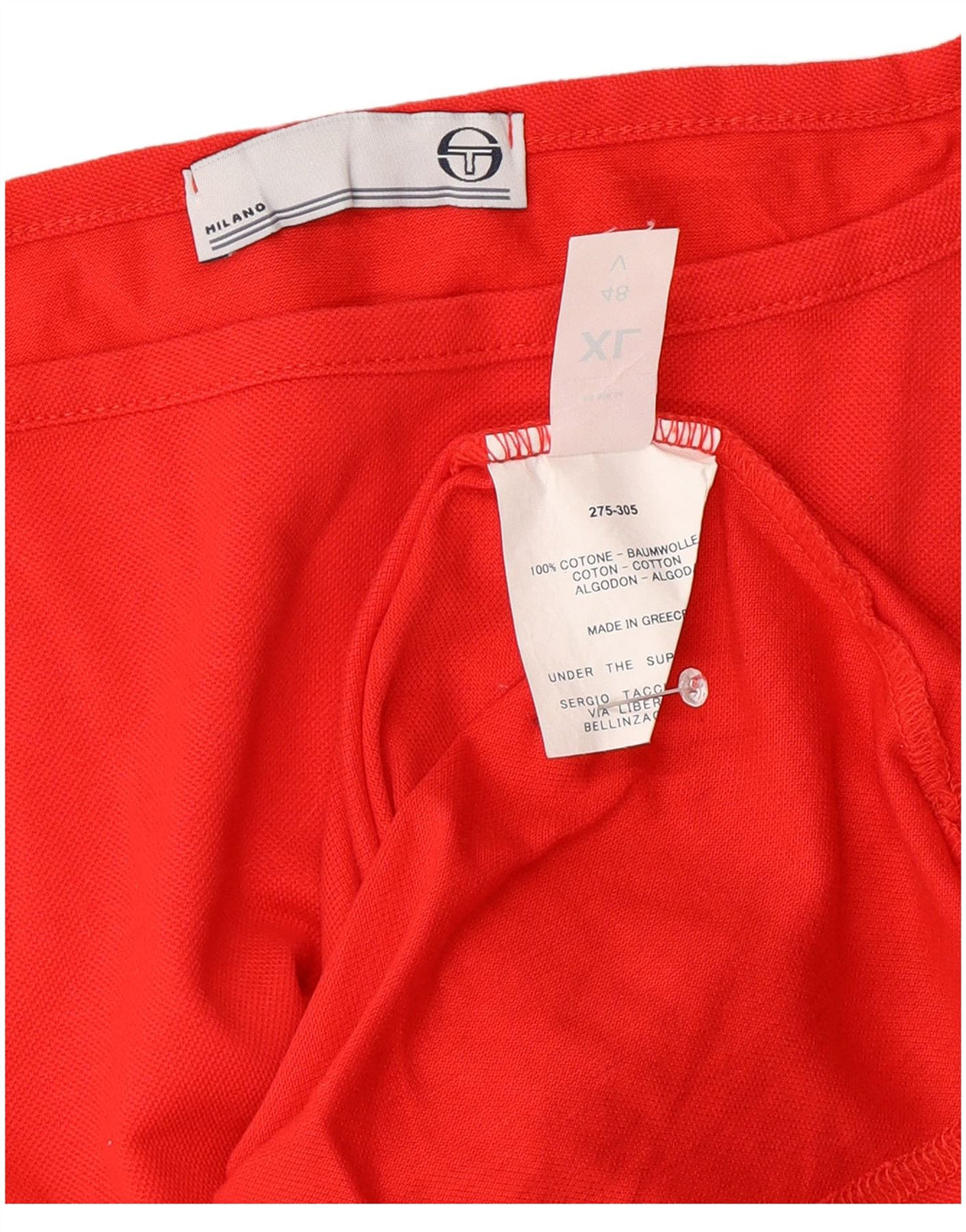 Sergio Tacchini Damevest Top UK 18 XL Rød Bomuld