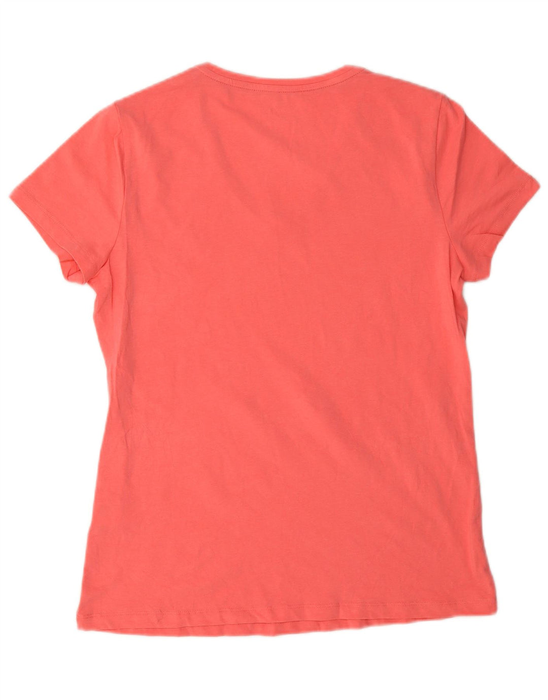 Nautica Dame T-Shirt Top UK 14 Medium Pink Bomuld