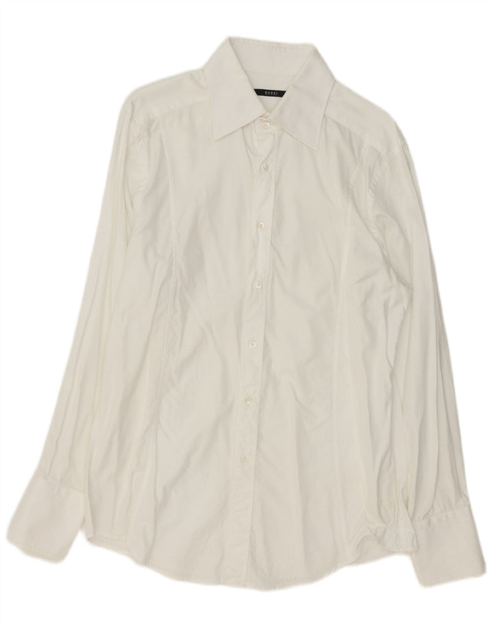 Gucci Herreskjorte str. 44 17 1/2 XL Hvid Bomuld