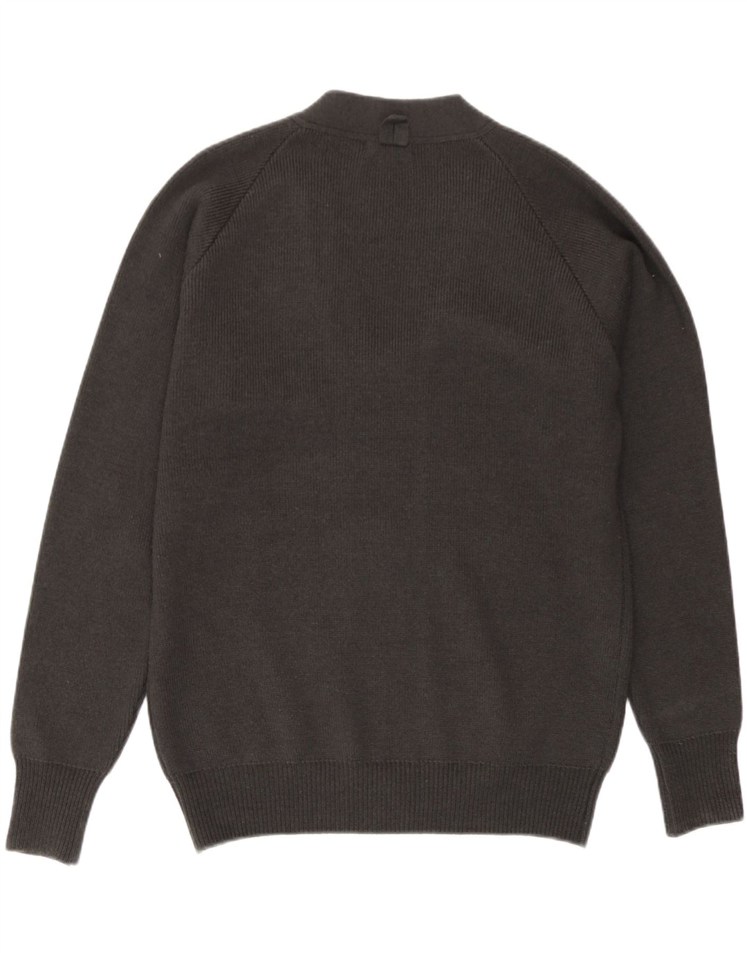Zara Herre cardigan sweater med fuld lynlås mellemgrå bomuld