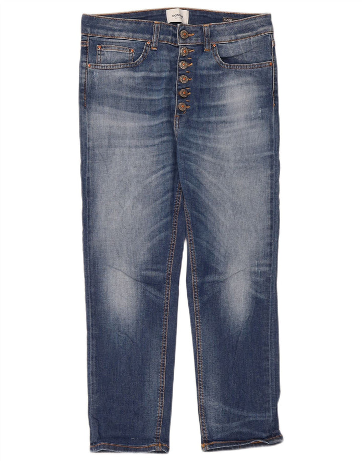 Dondup Dame Distressed Cropped Jeans W30 L25 Blå