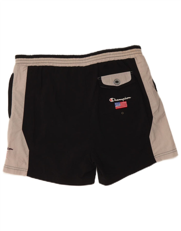 CHAMPION Badeshorts til mænd Medium Sort Colourblock Polyamid