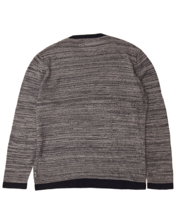 Jack & Jones Herre trøjetrøje med rund hals mellemgrå Flecked Bomuld