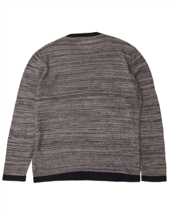 Jack & Jones Herre trøjetrøje med rund hals mellemgrå Flecked Bomuld