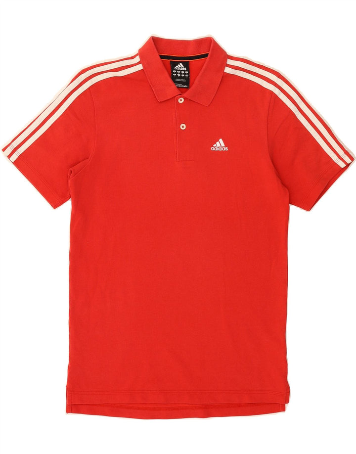 ADIDAS Mens Climalite Polo Shirt Small Red Cotton Vintage Adidas and Second-Hand Adidas from Messina Hembry 