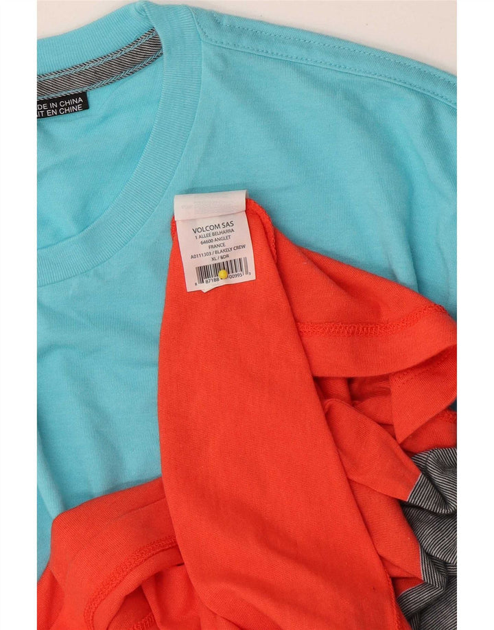 Volcom Herre Grafisk T-Shirt Top XL Flerfarvet Colourblock Bomuld