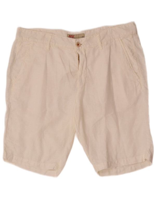 Rifle Herre Chino Shorts W32 Medium Hvid Linned