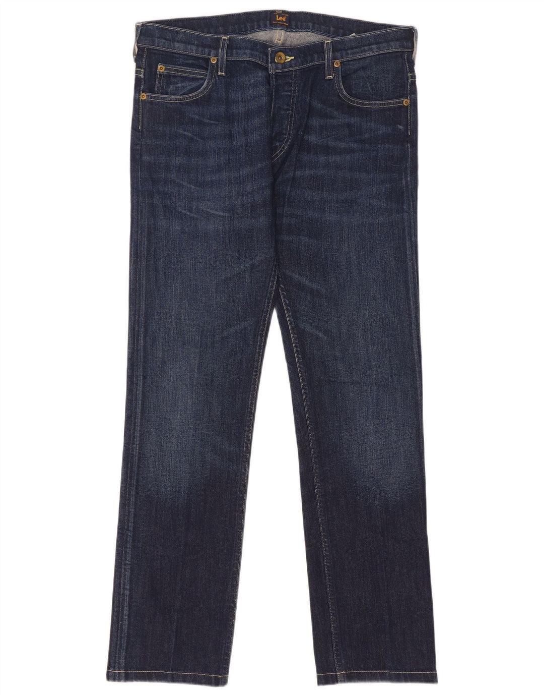 Lee Mens Powell Straight Jeans W33 L31 Blå Bomuld