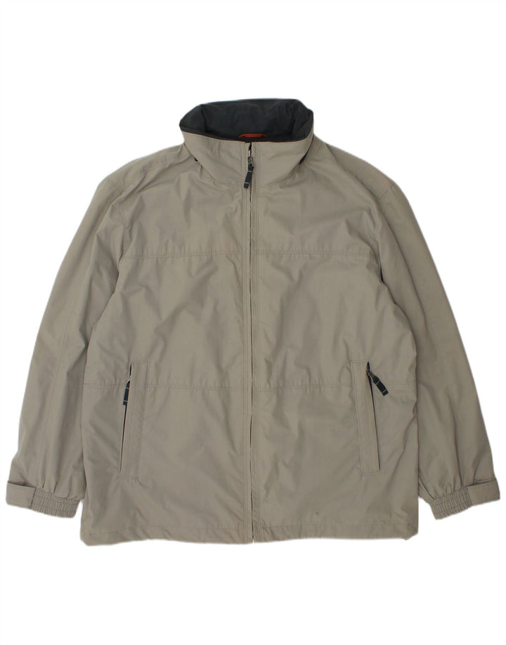 C & A Herre Windbreaker Jacket IT 46 Stor Grå Polyester