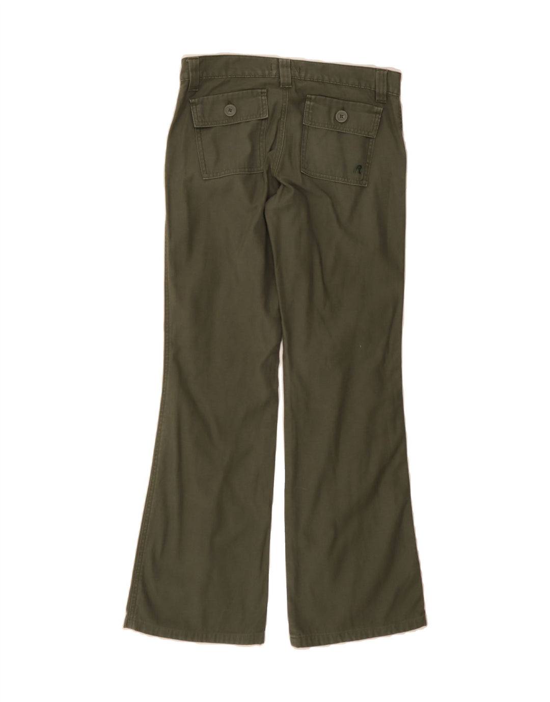 REPLAY Womens Bootcut Chino Trousers W28 L31 Green Cotton Vintage Replay and Second-Hand Replay from Messina Hembry 