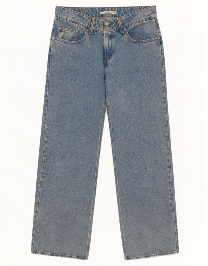Levi's Dame Super Low Straight Jeans W30 L30 Blå Bomuld