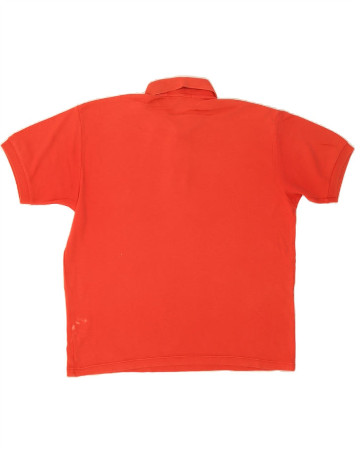 POLO RALPH LAUREN Mens Polo Shirt Medium Orange Cotton Vintage Polo Ralph Lauren and Second-Hand Polo Ralph Lauren from Messina Hembry 