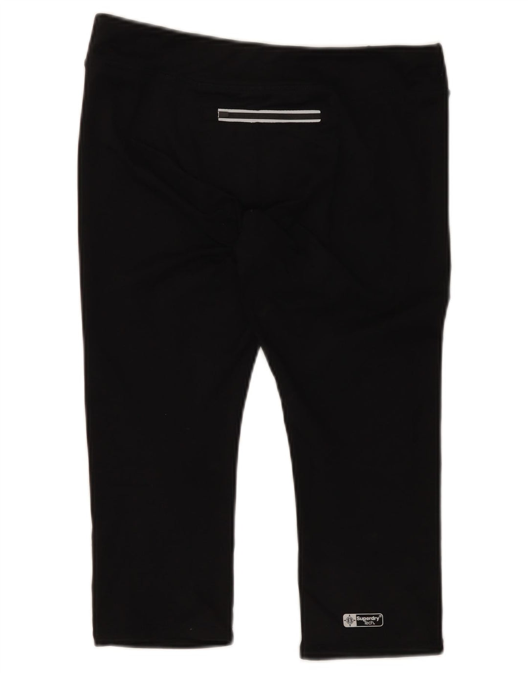 Superdry Womens Grafiske Capri Leggings UK 12 Medium Black Polyester