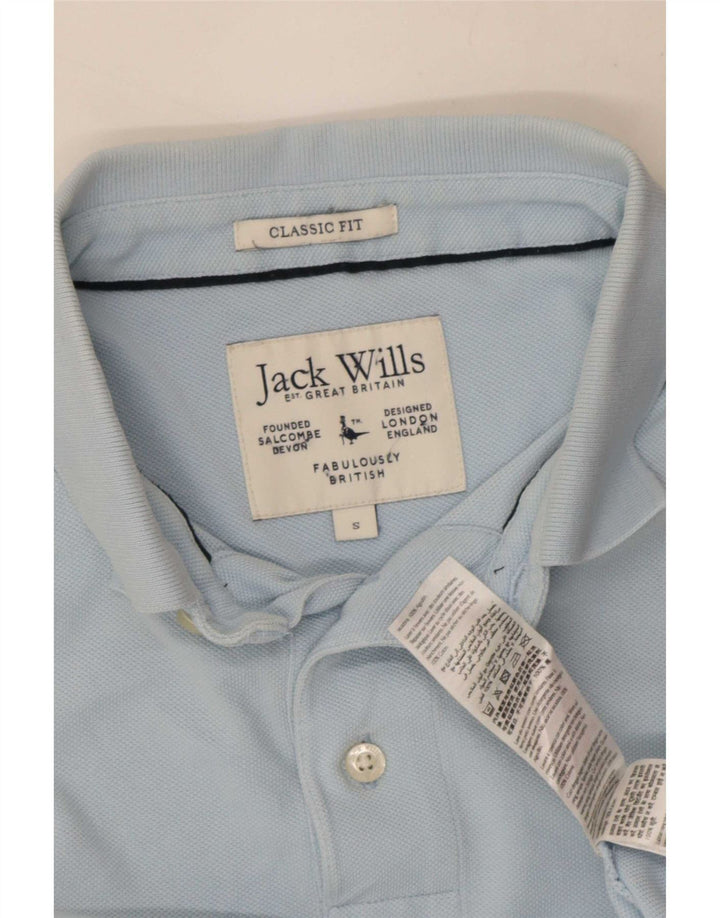 Jack Wills Herre Classic Fit Polo Shirt Lille Blå Bomuld