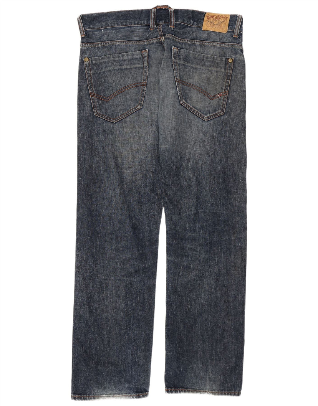 TOMMY HILFIGER Mens Straight Jeans W36 L32 Blue Cotton