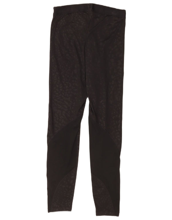 Nike Dame Dri Fit Grafiske Leggings Medium Sort Animal Print Sports