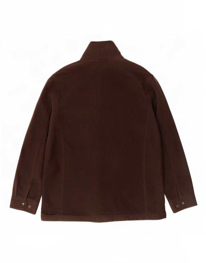 Marks & Spencer Herre Utility Jacket UK 38 Medium Brown Bomuld