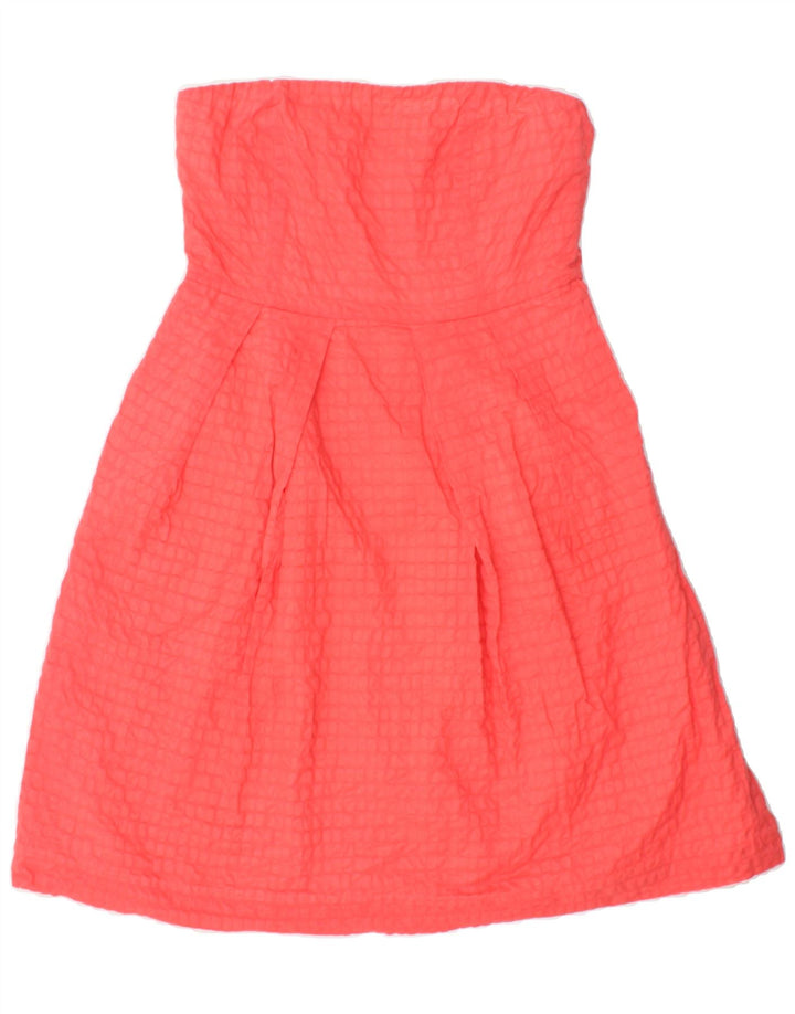 J. CREW Womens Strapless Dress US 6 Medium Red Cotton Vintage J. Crew and Second-Hand J. Crew from Messina Hembry 