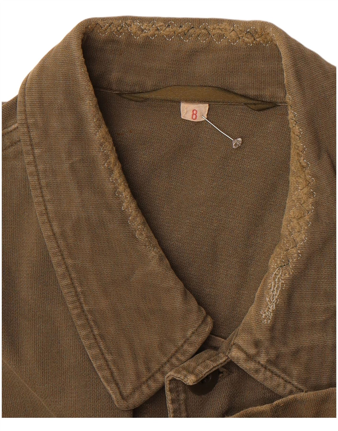 VINTAGE Womens Military Jacket US 8 Medium Khaki