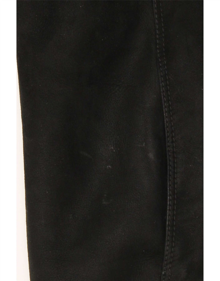 Vintage Dame Oversized Shearling Coat IT 46 Large Black Shearling