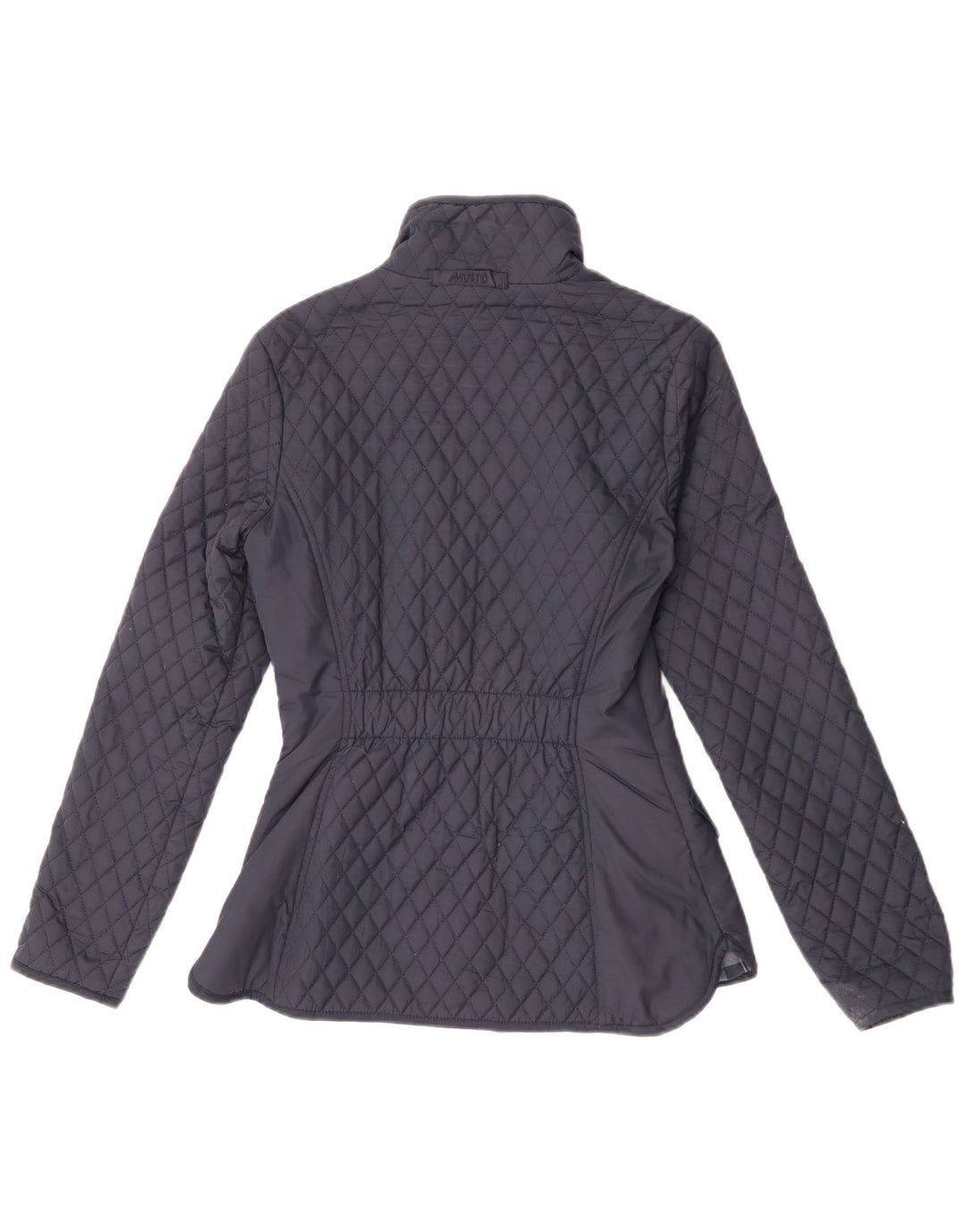 Musto Dame Quiltet Jakke UK 8 Small Navy Blue Polyester