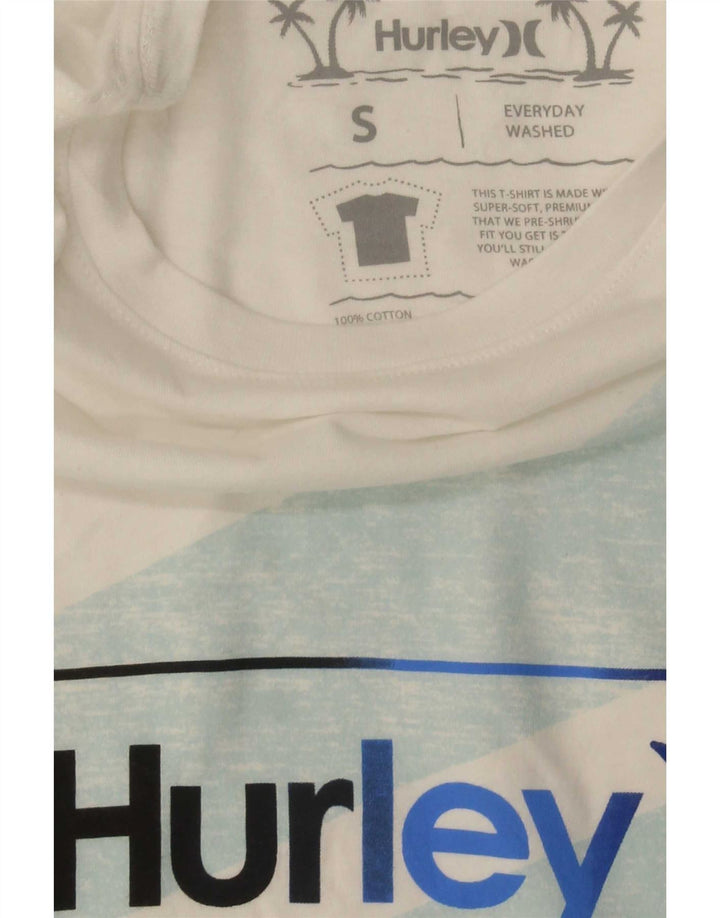Hurley Herre grafisk T-shirt top lille hvid bomuld